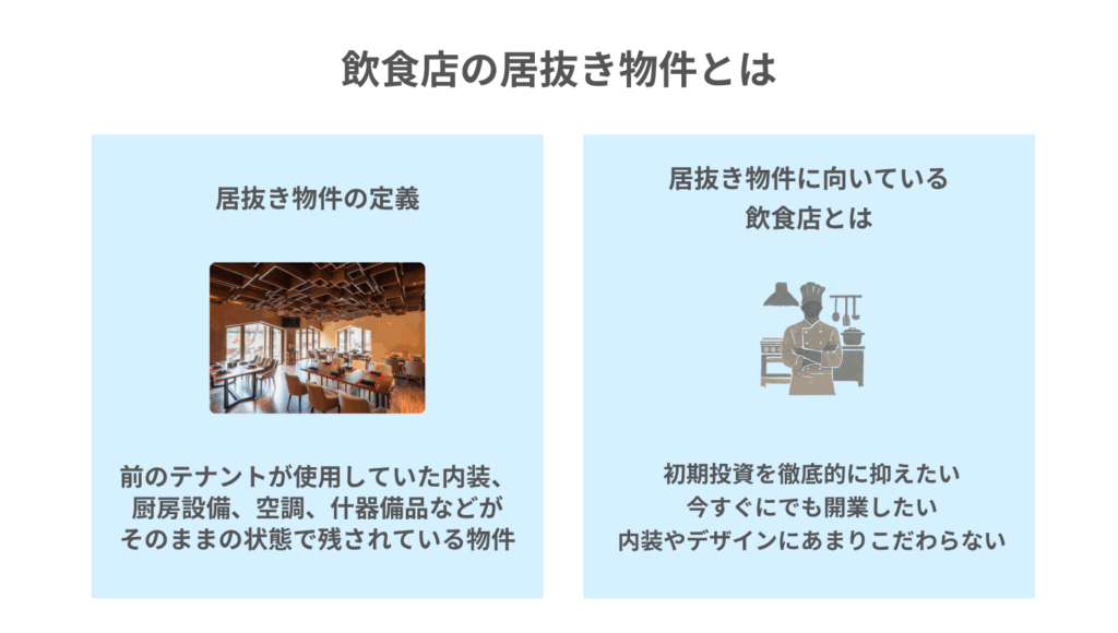 飲食店の居抜き物件とは