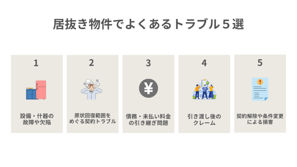 居抜き物件でよくあるトラブル５選｜注意点や対策を解説