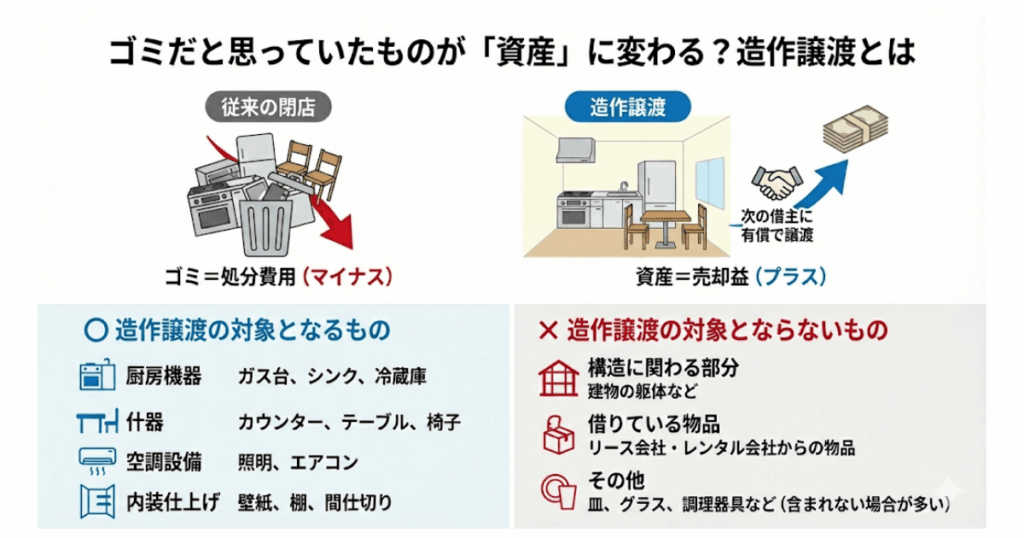 ゴミだと思っていたものが「資産」に変わる？造作譲渡とは