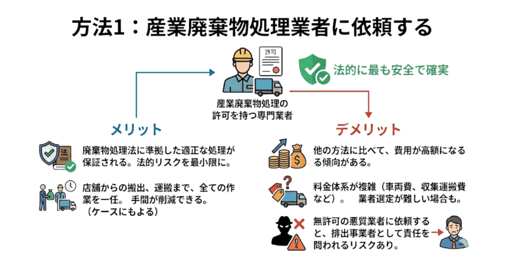 方法1：産業廃棄物処理業者に依頼する