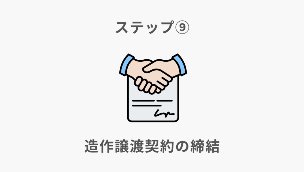ステップ⑨造作譲渡契約の締結