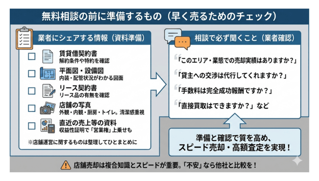 無料相談の前に準備するもの（早く売るためのチェック）