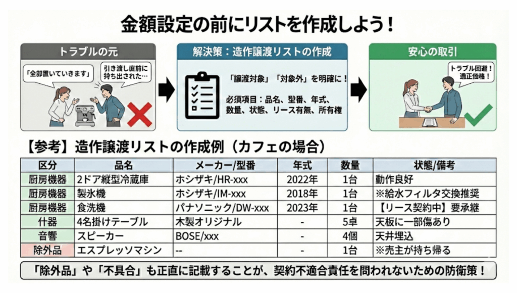 金額設定の前にリストを作成しよう！