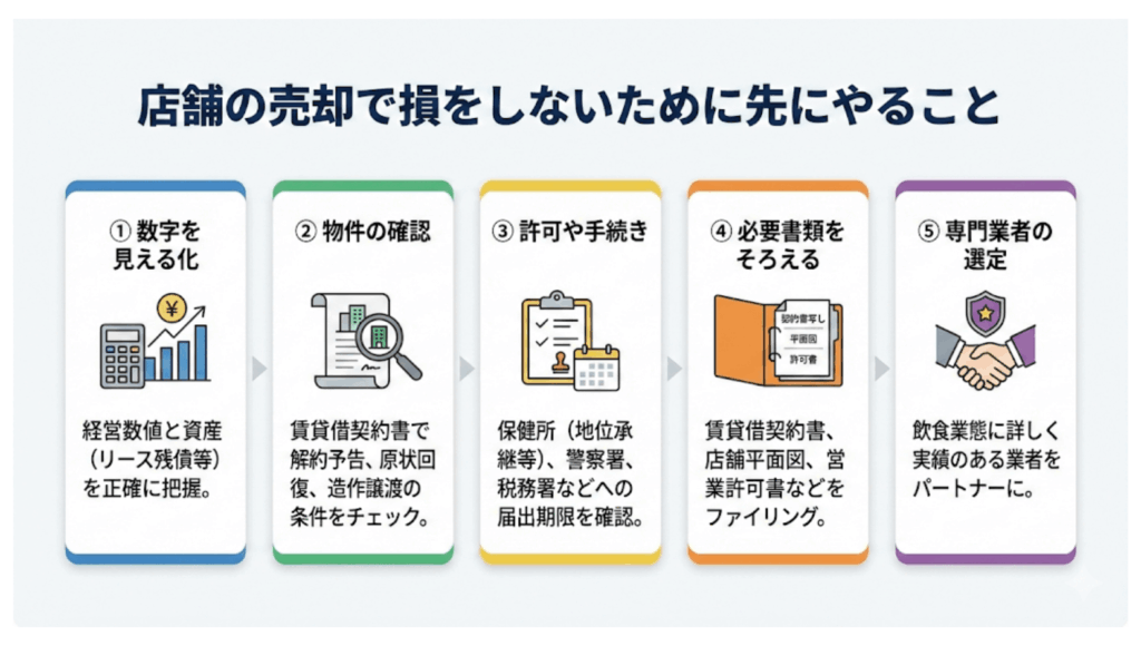 店舗の売却で損をしないために先にやること